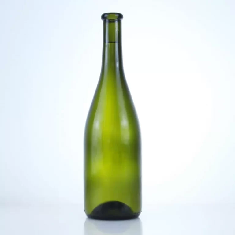 470-750ml dark green glass wine bottle with wood cork