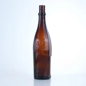 472-500ml custom made glass bottle with embossed logo