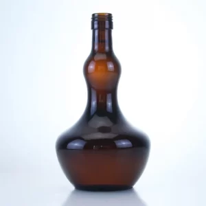 476-750ml odd-shaped amber glass bottle for beer