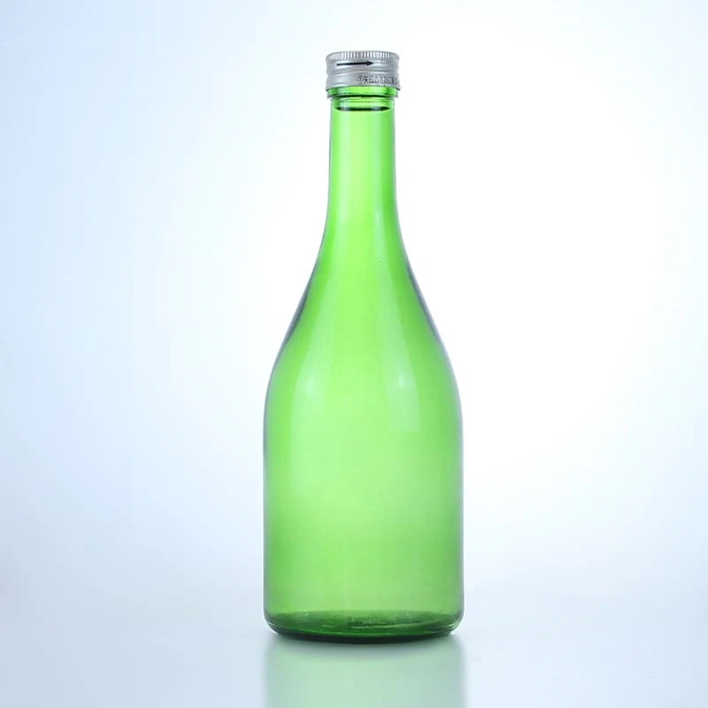 477-360ml drop shaped glass water bottle with screw cap