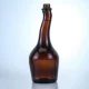 491-botella de licor ámbar de cuello único hecha a medida