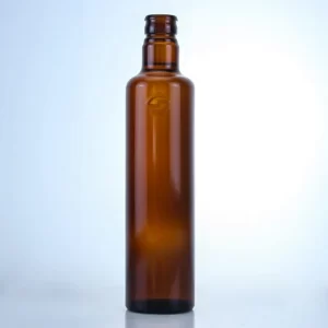 495-in stock 700ml amber unique neck finished bottle