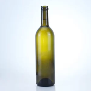 504-750ml in stock dark green concave bottom empty wine bottle