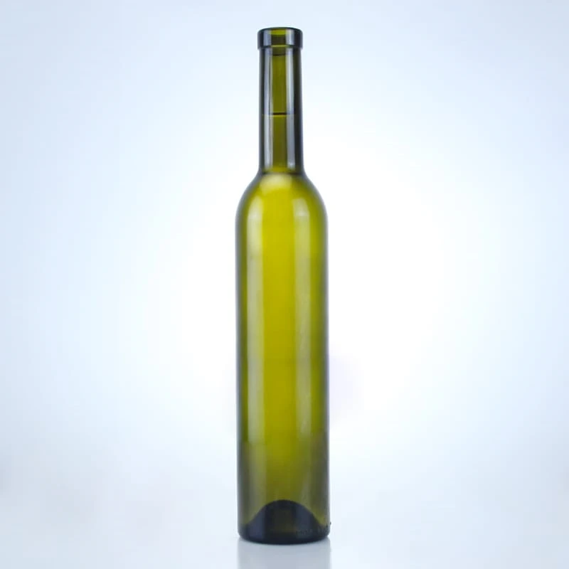 509-750ml dark green glass wine bottle with corks