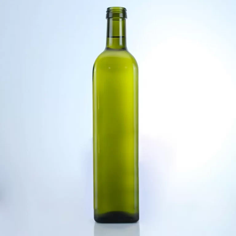511-Classic 500ml square olive oil glass bottle with a screw finish