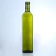 511-Botella de cristal cuadrada clásica de 500 ml para aceite de oliva con acabado de rosca