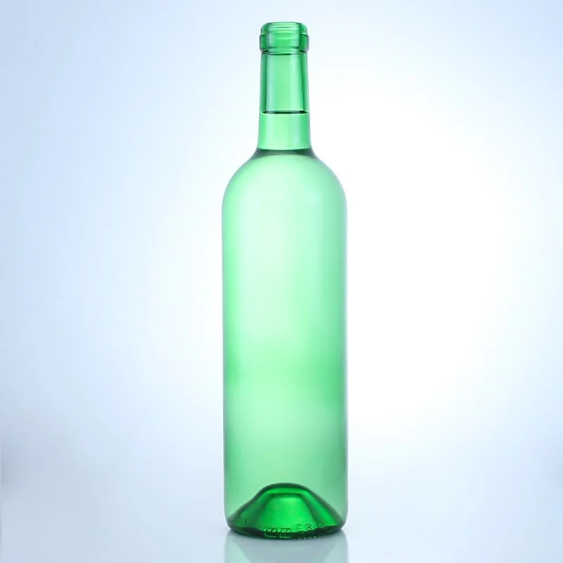 512-750ml spray glass wine bottles with a raised bottom