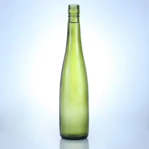 hot sale cone shape beverage green bottle