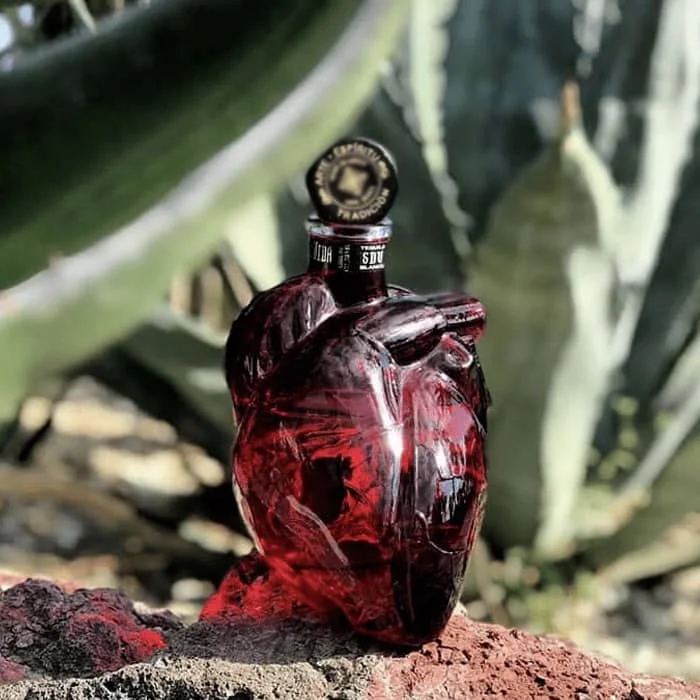 heart shaped tequila bottle