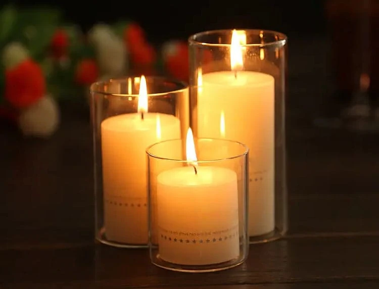 Candle + Glass = luxury candle vessels