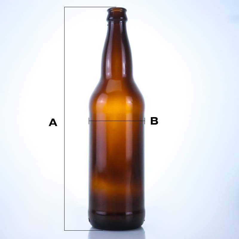 650ml Brown Beer Glass Bottle