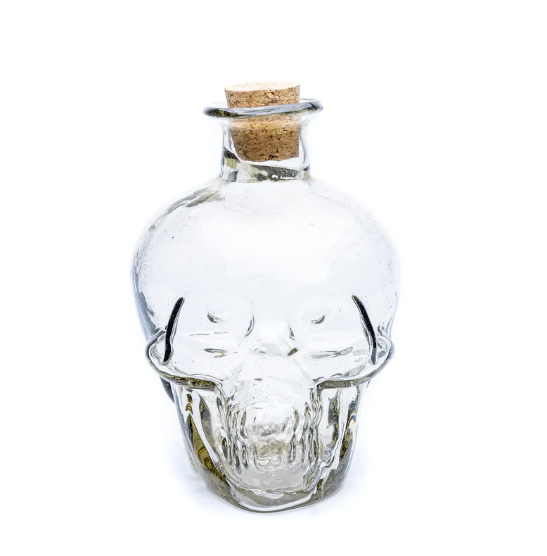 skull vodka bottle